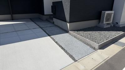 隠す土留めから魅せる土留めへ　名脇役の化粧ブロック（倉敷市 N様邸）