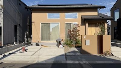 既存外構にシンデレラフィット　延長梁カーポート（岡山市 Y様邸）