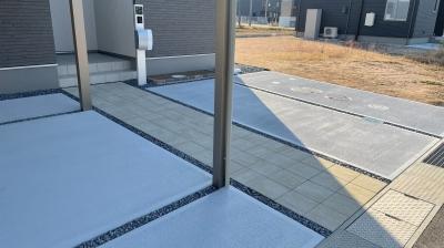 建物と調和した コスパ重視のシンプル外構（瀬戸内市 A様邸）