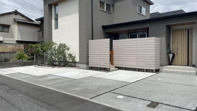 落ち着いた雰囲気の　ナチュラルカラー外構（倉敷市 O様邸）